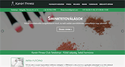Desktop Screenshot of kanarifitness.hu